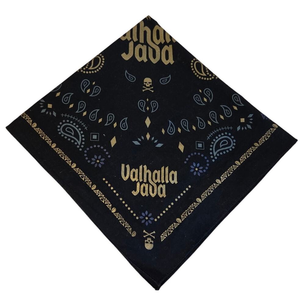 Death Wish Coffee Valhalla Java Bandana DWC Viking Skull & Crossbones